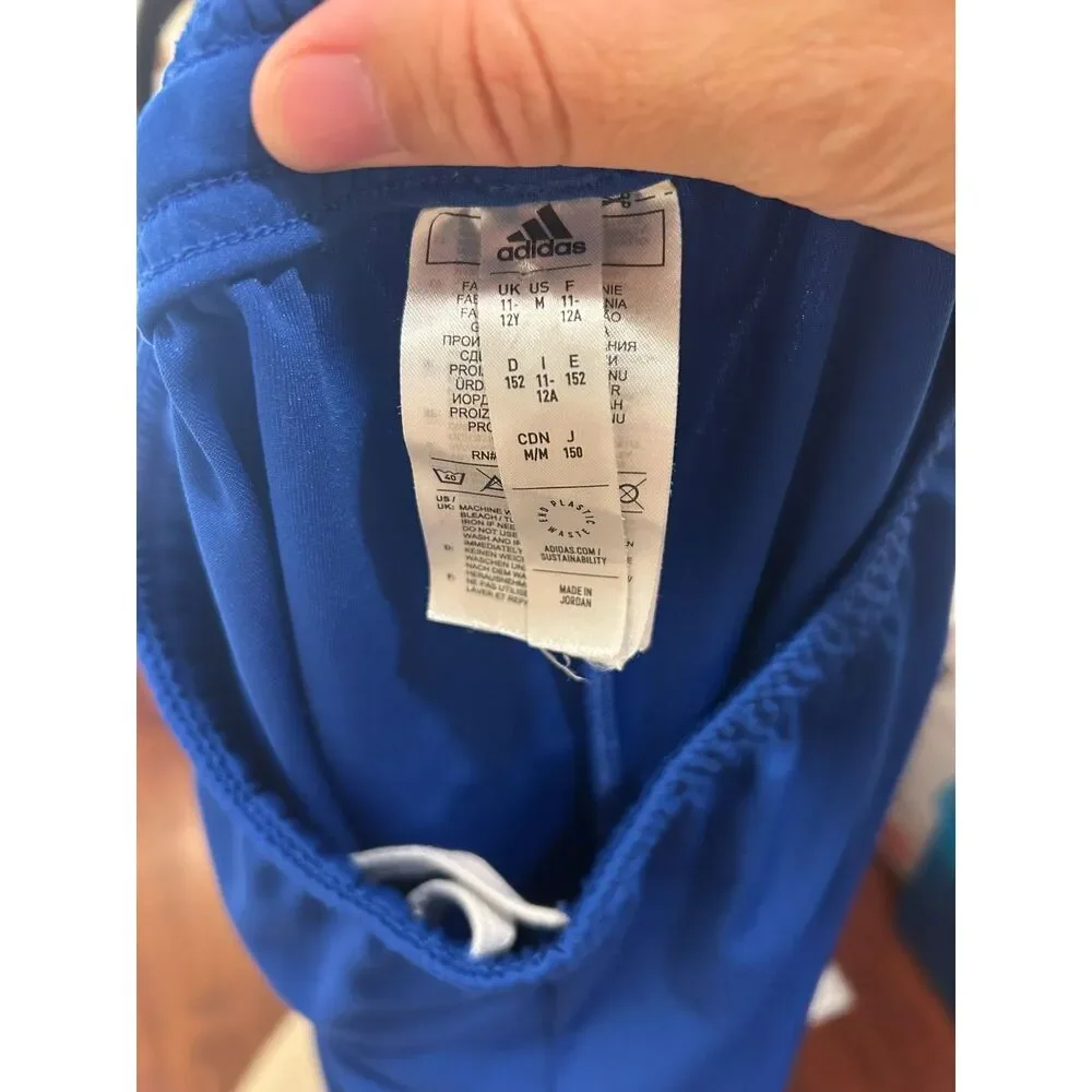 Adidas Youth Medium 10/12 Blue Athletic Entrada 22 Training Soccer Shorts
